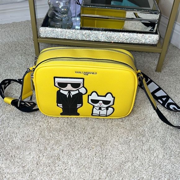 Karl Lagerfeld Bags Karl Lagerfeld Yellow Maybelle Camera Crossbody